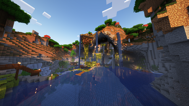 A screencap of the spawn area on Sterlcraft