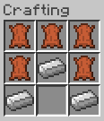 Recipe for crafting a saddle